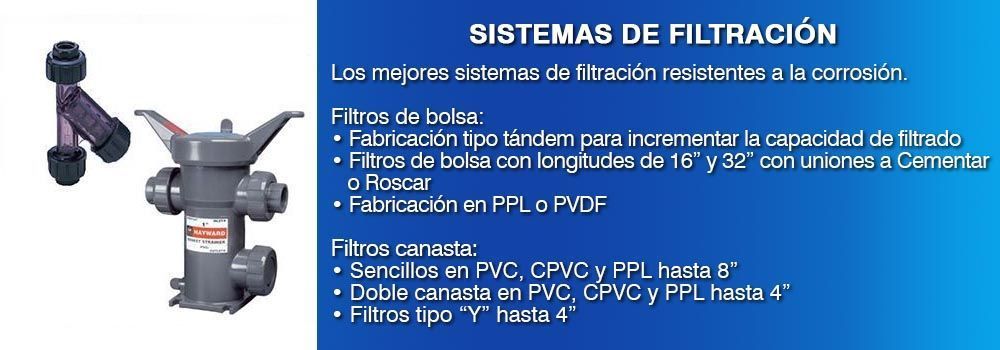 SISTEMAS DE FILTRACION