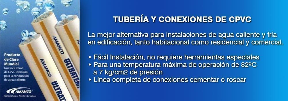 TUBERÍA Y CONEXIONES DE CPVC-