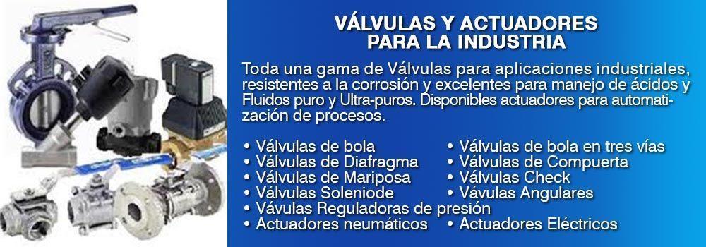 VÁLVULAS Y ACTUADORES PARA LA INDUSTRIA